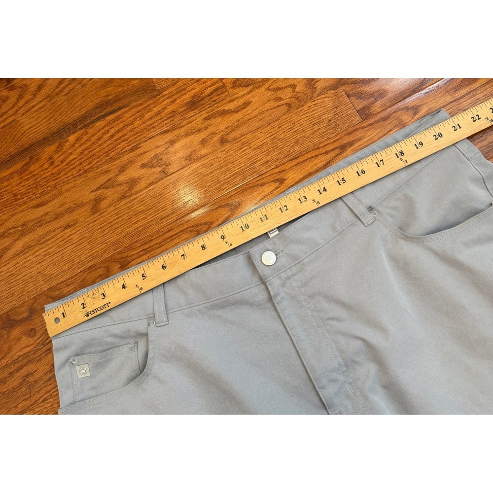 Peter Millar EB66 Performance Five-Pocket Pants Fits Mens 42x30 Gale Gray Golf - Picture 9 of 16
